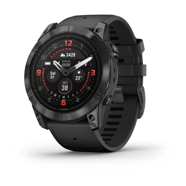 Epix Pro (Gen 2) – Sapphire Edition Carbon Gray DLC Titanium with Black Band 51mm