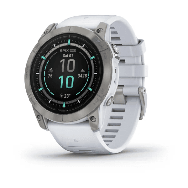 Epix Pro (Gen 2) – Sapphire Edition Titanium with Whitestone Band 51mm
