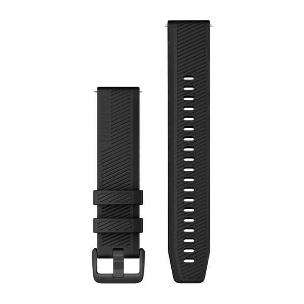 Quick Release Bands (20 mm) Black with Black Stainless Steel Hardware