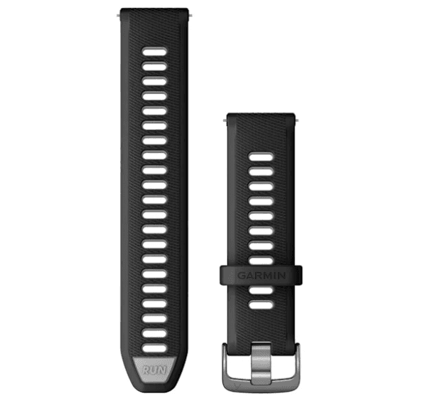 Quick Release Bands (22 mm) Black/Powder Grey with Slate Hardware