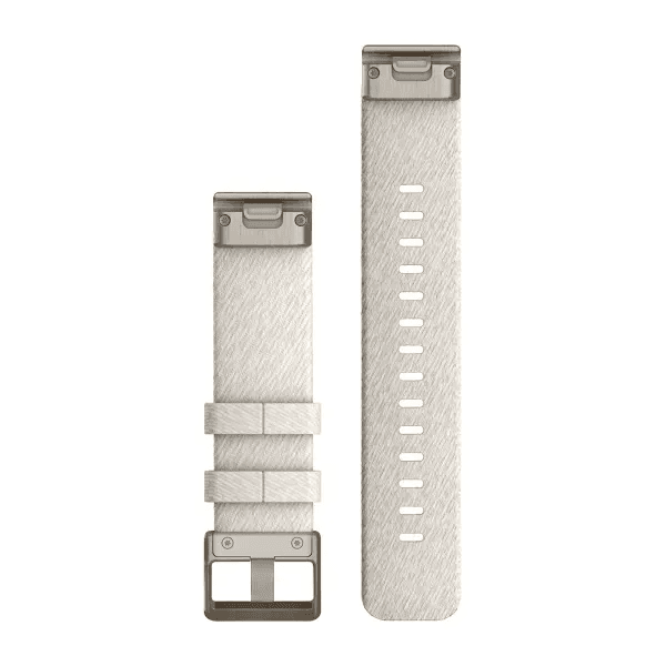 QuickFit 20 Watch Bands Cream Heathered Nylon with Soft Gold Hardware — фото 2
