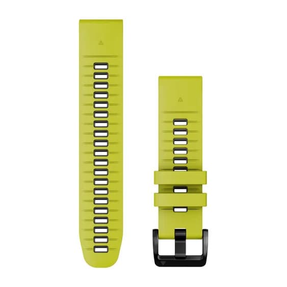 QuickFit 22 ELECTRIC LIME/GRAPHITE SILICONE BAND