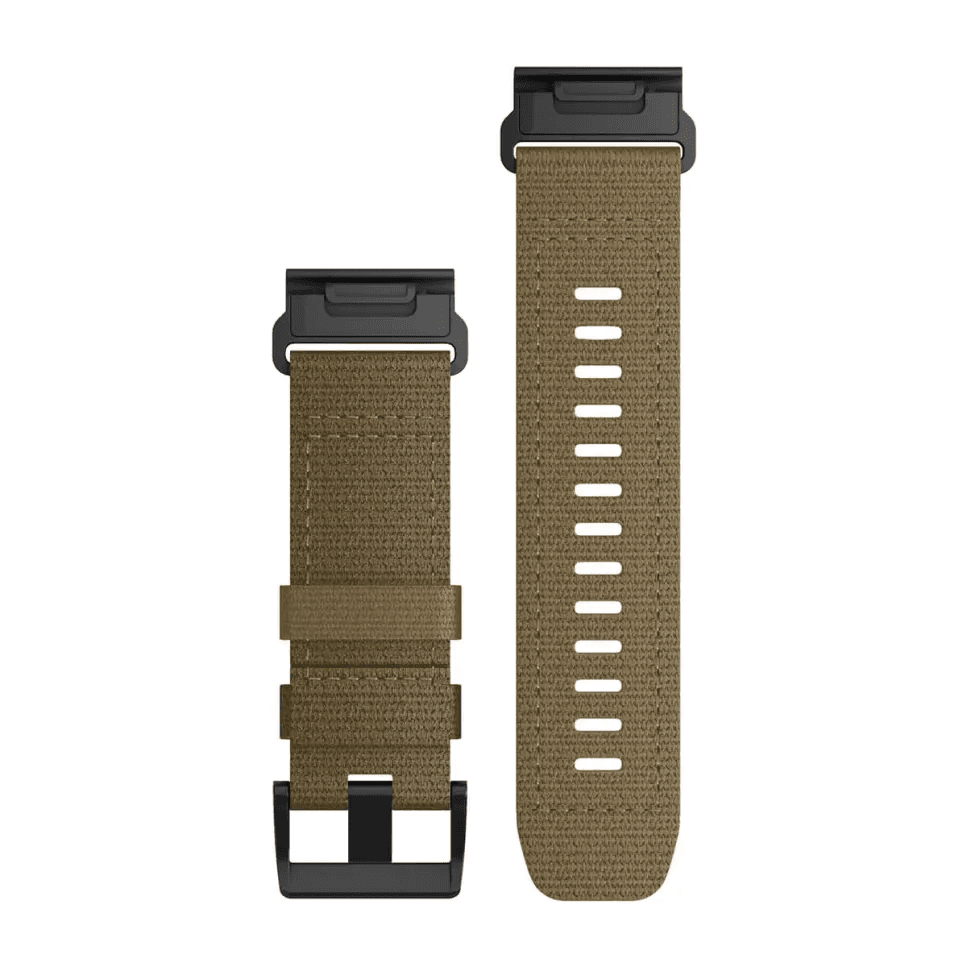 QuickFit 26 Watch Bands Tactical Coyote Tan Nylon