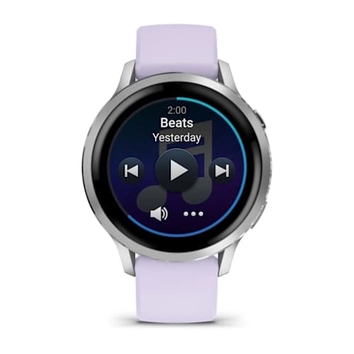 Venu 4 - 41 mm Silver with Periwinkle Silicone Band — фото 3