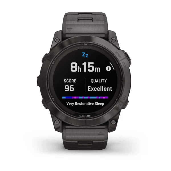 Fenix 7X Pro - Sapphire Solar Edition Carbon Gray DLC Titanium with Vented Titanium Bracelet — фото 8