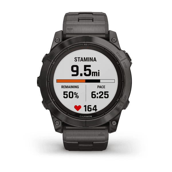 Fenix 7X Pro - Sapphire Solar Edition Carbon Gray DLC Titanium with Vented Titanium Bracelet — фото 9