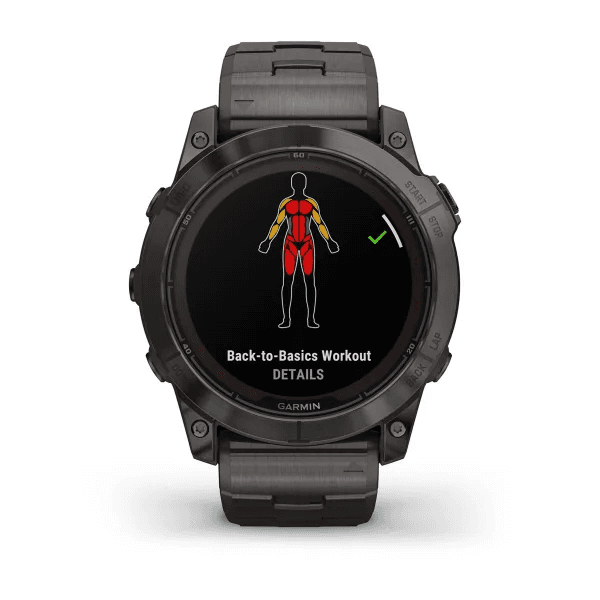 Fenix 7X Pro - Sapphire Solar Edition Carbon Gray DLC Titanium with Vented Titanium Bracelet — фото 10