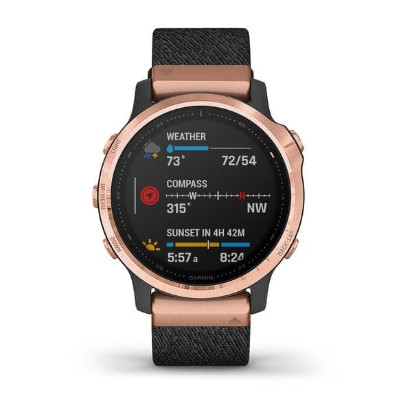 Fenix 6S Sapphire Black Rose Gold with Nylon Band — фото 4
