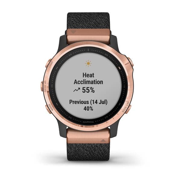 Fenix 6S Sapphire Black Rose Gold with Nylon Band — фото 8
