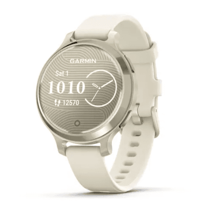 Lily 2 Active Lunar Gold with Bone Silicone Band