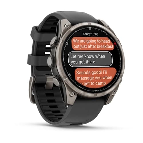 Fenix 8 Pro – 47 mm, AMOLED Sapphire, Titanium with Graphite/black silicone band — фото 2