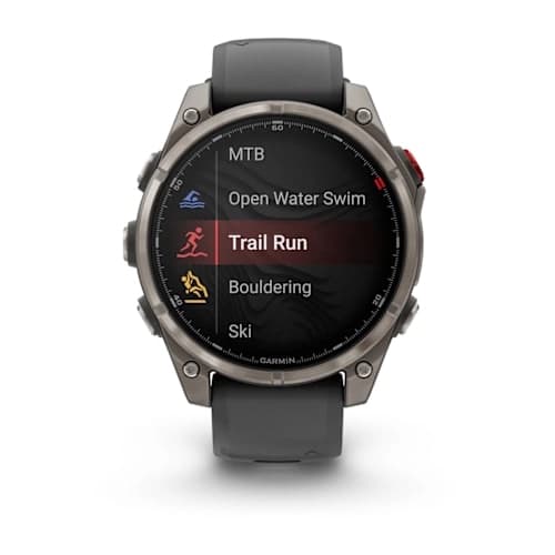 Fenix 8 Pro – 47 mm, AMOLED Sapphire, Titanium with Graphite/black silicone band — фото 3