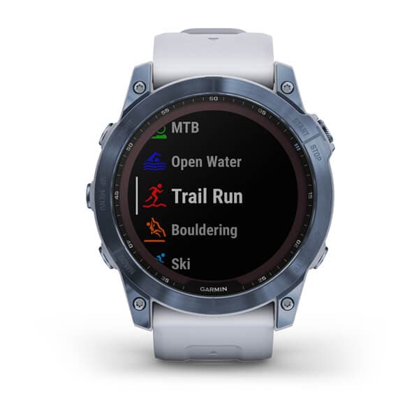 Fenix 7X Sapphire Solar Mineral Blue DLC Titanium with Whitestone Band — фото 7