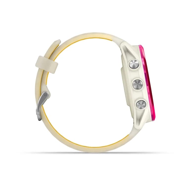 Forerunner 570 - 42mm Raspberry Aluminum with Translucent Bone/Mango Band — фото 4