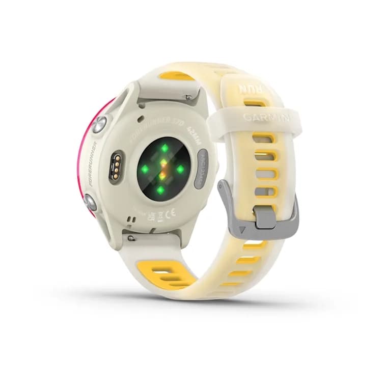 Forerunner 570 - 42mm Raspberry Aluminum with Translucent Bone/Mango Band — фото 6