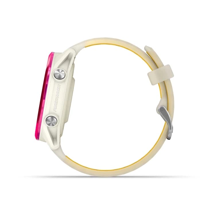 Forerunner 570 - 42mm Raspberry Aluminum with Translucent Bone/Mango Band — фото 7