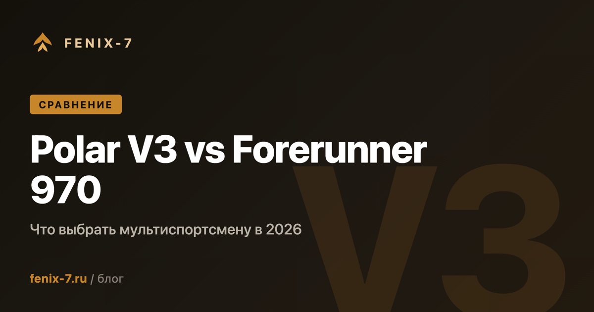 Polar Vantage V3 vs Garmin Forerunner 970 — что выбрать в 2026