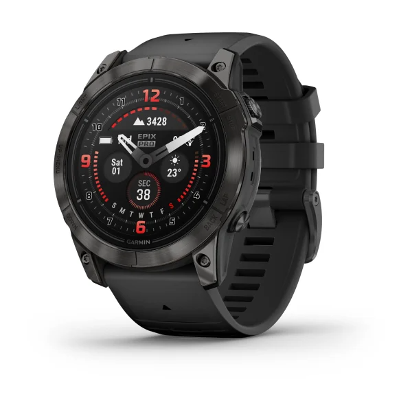 Epix Pro (Gen 2) – Sapphire Edition Carbon Gray DLC Titanium with Black Band 51mm