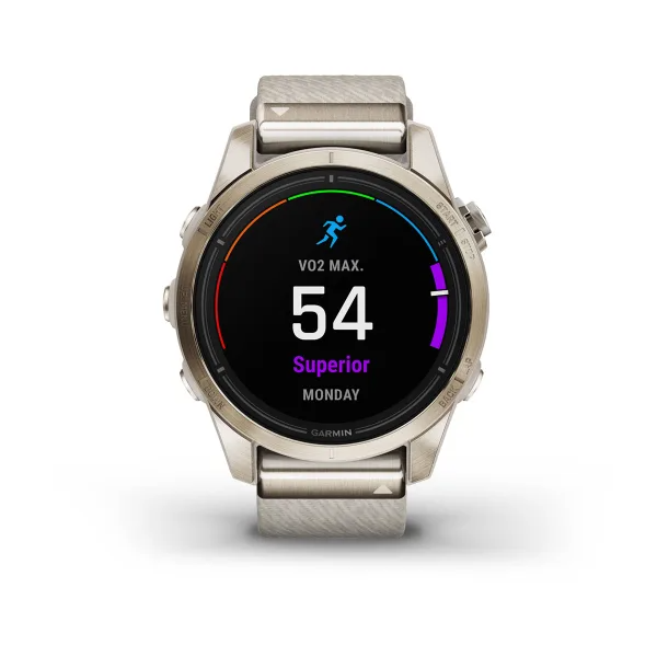 Epix Pro (Gen 2) – Sapphire Edition Soft Gold with Cream Heathered Nylon Band — фото 2