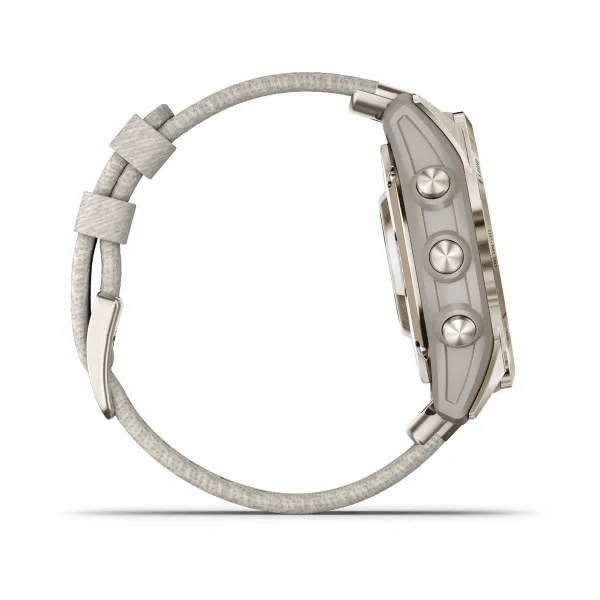 Epix Pro (Gen 2) – Sapphire Edition Soft Gold with Cream Heathered Nylon Band — фото 5