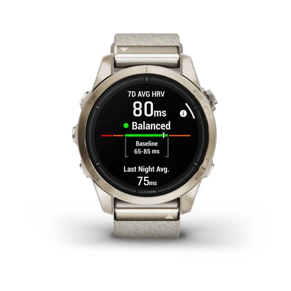 Epix Pro (Gen 2) – Sapphire Edition Soft Gold with Cream Heathered Nylon Band — фото 6