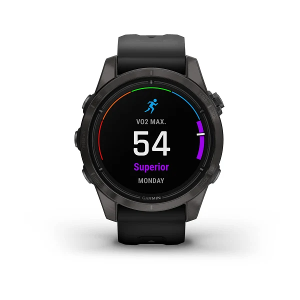 Epix Pro (Gen 2) – Sapphire Edition Carbon Gray DLC Titanium with Black Band 42mm — фото 2