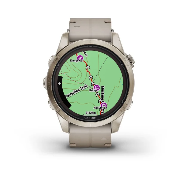 Fenix 7S Pro – Sapphire Solar Edition Soft Gold with Limestone Leather Band — фото 4