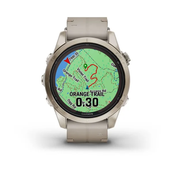 Fenix 7S Pro – Sapphire Solar Edition Soft Gold with Limestone Leather Band — фото 7