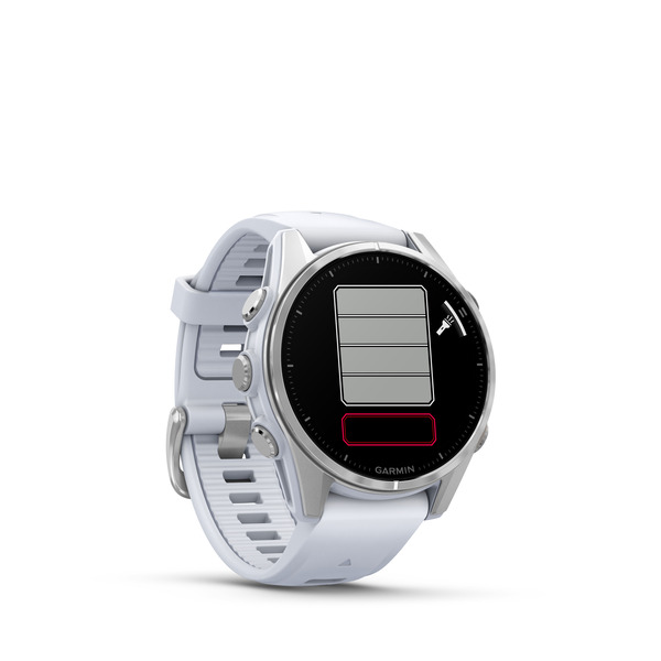 Fenix 8 – AMOLED Silver With Whitestone Silicone Band 43 mm — фото 2