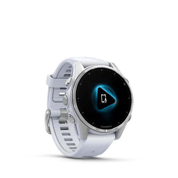 Fenix 8 – AMOLED Silver With Whitestone Silicone Band 43 mm — фото 3