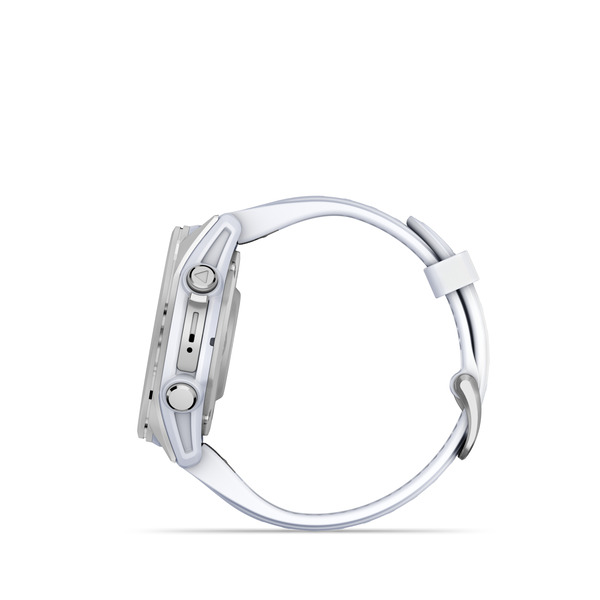 Fenix 8 – AMOLED Silver With Whitestone Silicone Band 43 mm — фото 4