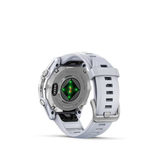 Fenix 8 – AMOLED Silver With Whitestone Silicone Band 43 mm — фото 5