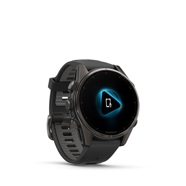 Fenix 8– AMOLED Sapphire Carbon Gray DLC Titanium With Black/Pebble Gray Silicone 43 mm — фото 8