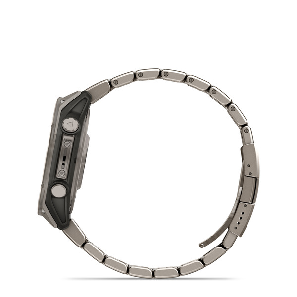 Fenix 8 – AMOLED Sapphire bare titanium, graphite with a titanium band, plus a graphite silicone band, 47 mm — фото 6