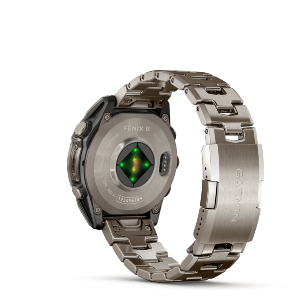Fenix 8 – AMOLED Sapphire bare titanium, graphite with a titanium band, plus a graphite silicone band, 47 mm — фото 7
