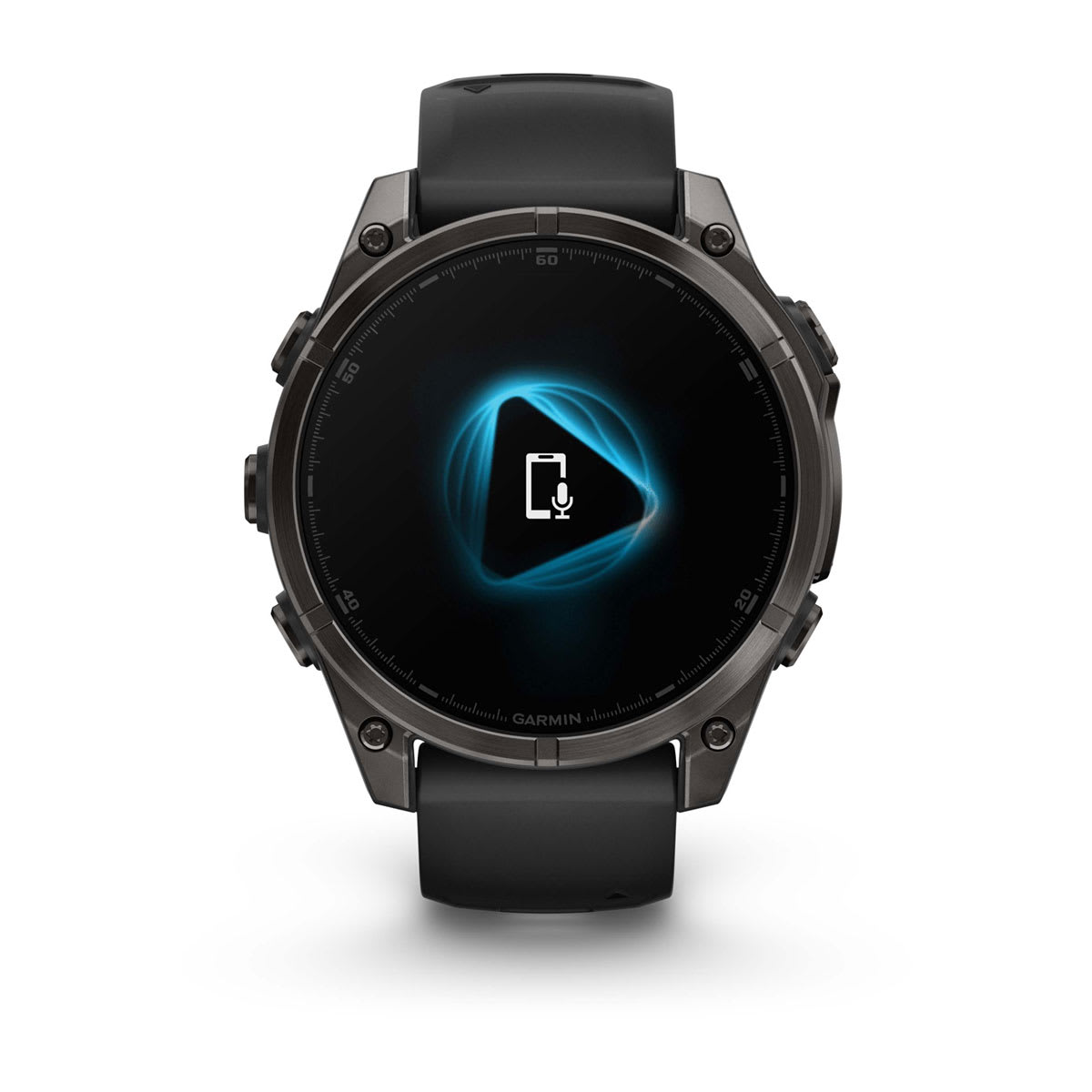 Fenix 8 - 47mm AMOLED Sapphire carbon gray DLC titanium with black/pebble gray silicone — фото 3