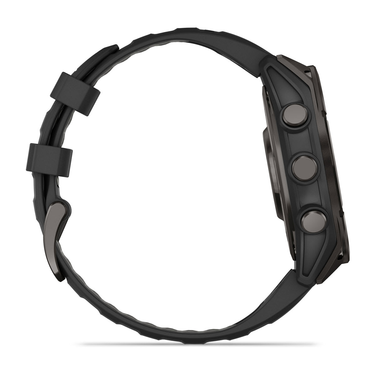 Fenix 8 - 47mm AMOLED Sapphire carbon gray DLC titanium with black/pebble gray silicone — фото 4