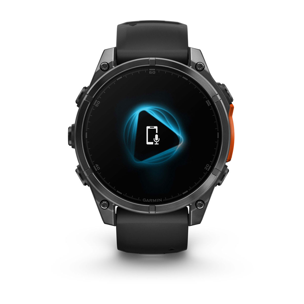 Fenix 8 – 47 mm, AMOLED slate gray with a black silicone band — фото 3