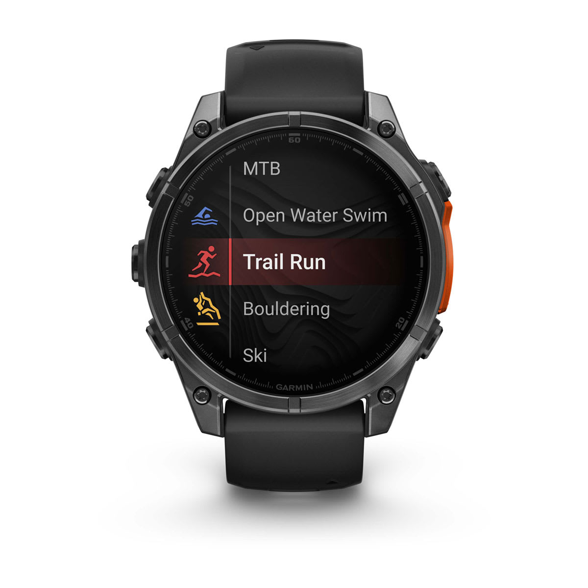 Fenix 8 – 47 mm, AMOLED slate gray with a black silicone band — фото 6