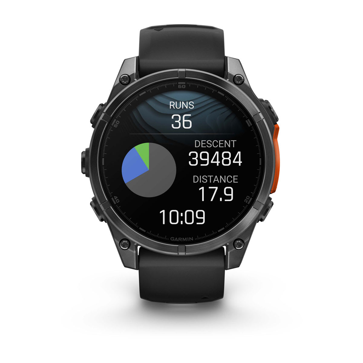 Fenix 8 – 47 mm, AMOLED slate gray with a black silicone band — фото 8