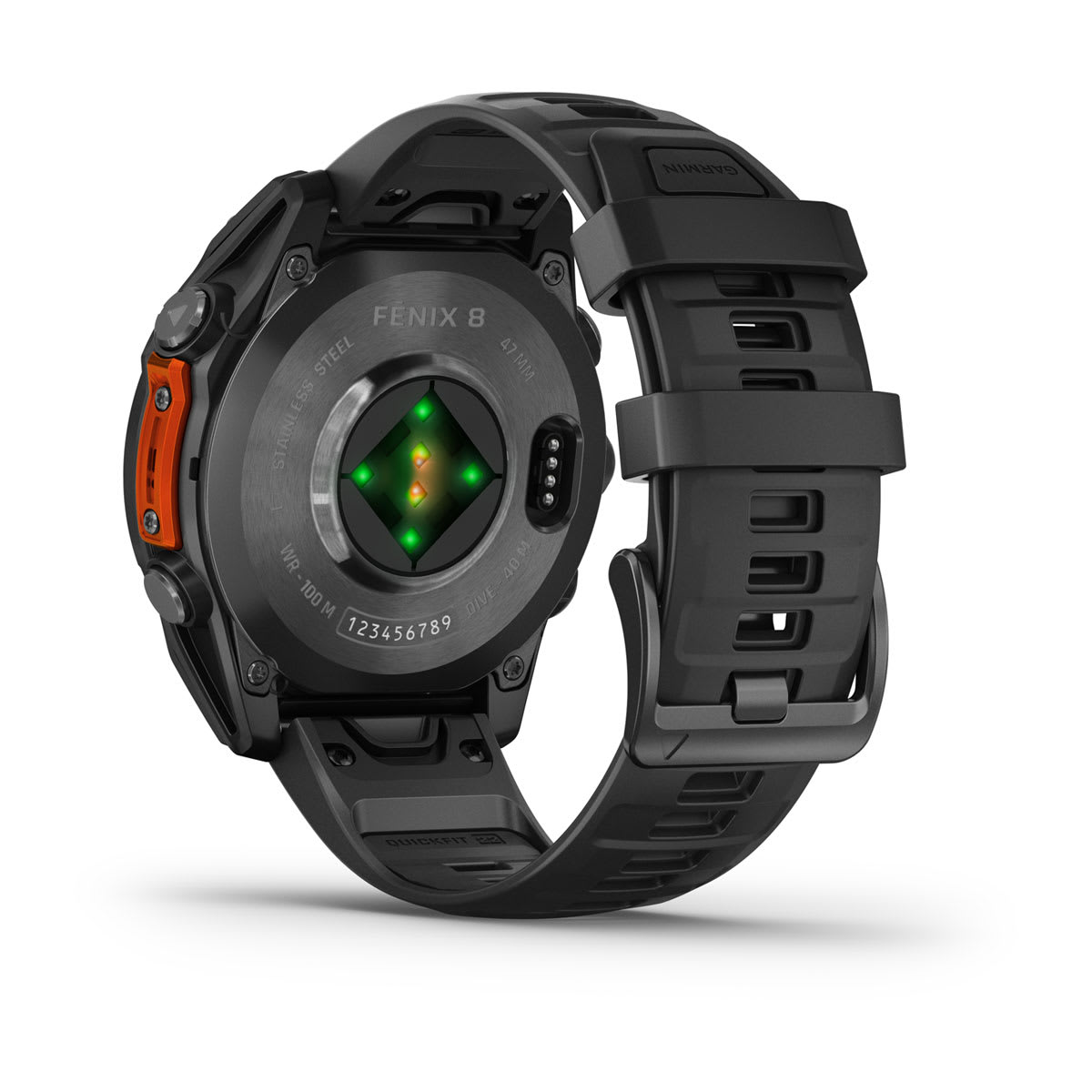 Fenix 8 – 47 mm, AMOLED slate gray with a black silicone band — фото 10
