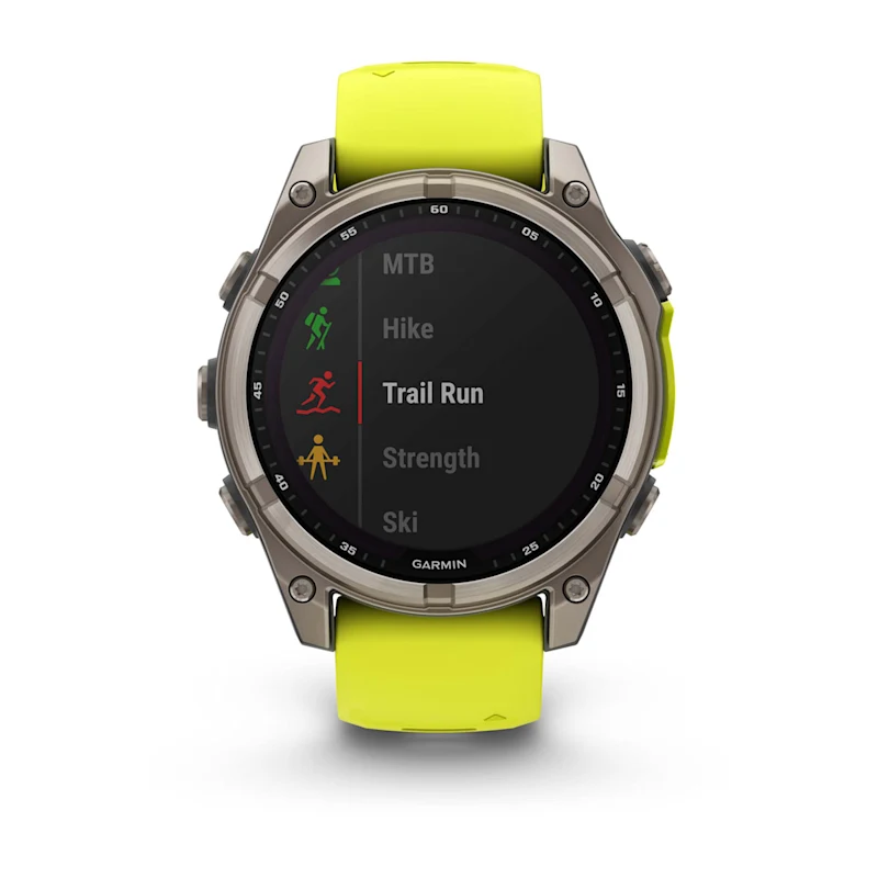 Fenix 8 – Solar Sapphire Titanium With An Amp Yellow/Graphite Silicone Band 47 mm — фото 7
