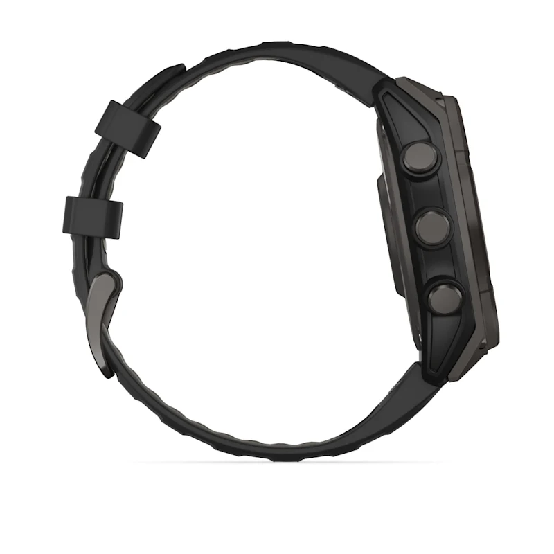Fenix 8 – Solar Sapphire Carbon Gray DLC Titanium With Black/Pebble Gray Silicone 47 mm — фото 5