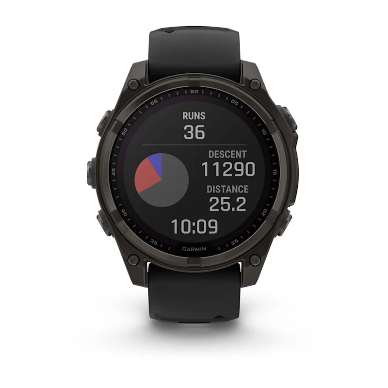 Fenix 8 – Solar Sapphire Carbon Gray DLC Titanium With Black/Pebble Gray Silicone 47 mm — фото 9