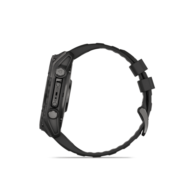 Fenix 8 – AMOLED Sapphire Carbon Gray DLC Titanium with Black/Pebble Gray Silicone 51 mm — фото 6