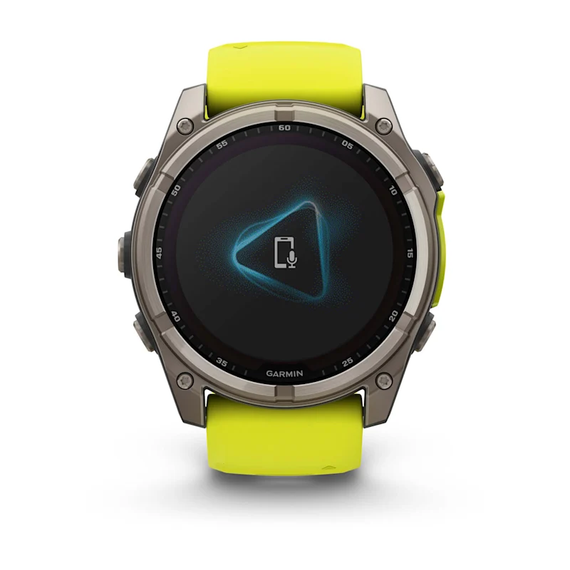 Fenix 8 – Solar Sapphire Titanium With An Amp Yellow/Graphite Silicone Band 51 mm — фото 2
