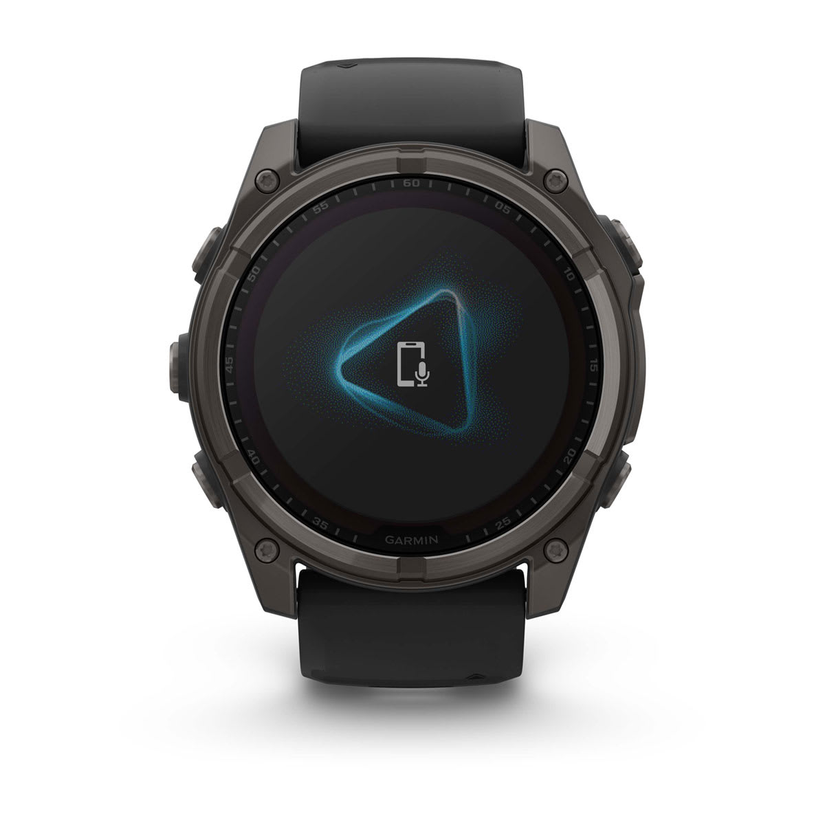 Fenix 8 –  Solar Sapphire Titanium Carbon Gray DLC Titanium with Black/Pebble Gray Silicone 51 mm — фото 5
