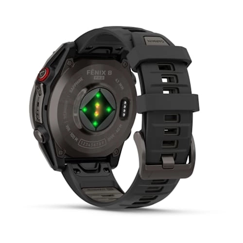 Fenix 8 Pro – 47 mm, AMOLED Sapphire, Carbon grey DLC titanium with Black/pebble grey silicone band — фото 10
