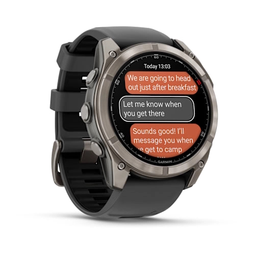 Fenix 8 Pro – 51 mm, AMOLED, Sapphire, Titanium with Graphite/Black Silicone Band — фото 2