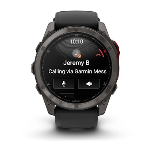Fenix 8 Pro – 51 mm, MicroLED Sapphire, Carbon grey DLC titanium with Black/pebble grey silicone band — фото 5